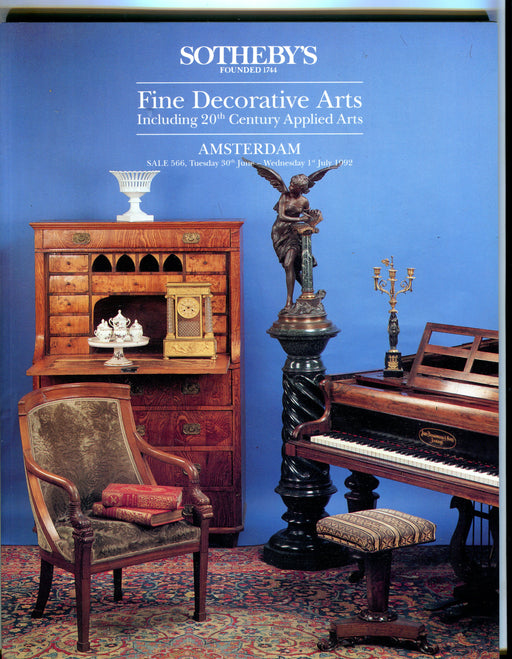 Sothebys Auction Catalog June 30 1992 Fine Decorative Arts Amsterdam   - TvMovieCards.com
