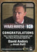 Warehouse 13 Premium Packs Season 3 David Anders as Jonah Raitt Autograph Card   - TvMovieCards.com