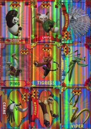 Kung Fu Panda 2 Movie Foil Puzzle Chase Card Set 9 Cards PZ1 thru PZ9   - TvMovieCards.com