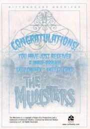 Munsters (2005) Artist Dan Schaefer Autograph Sketch Card Lily Munster   - TvMovieCards.com