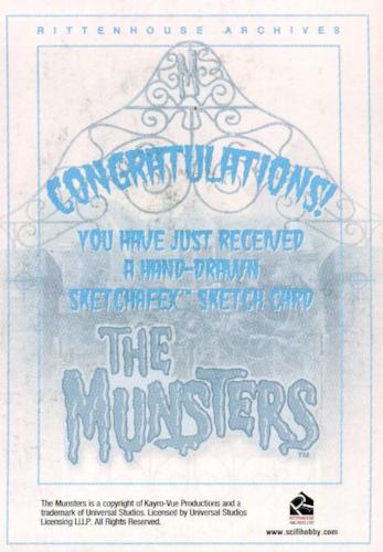 Munsters (2005) Artist Dan Schaefer Autograph Sketch Card Lily Munster   - TvMovieCards.com