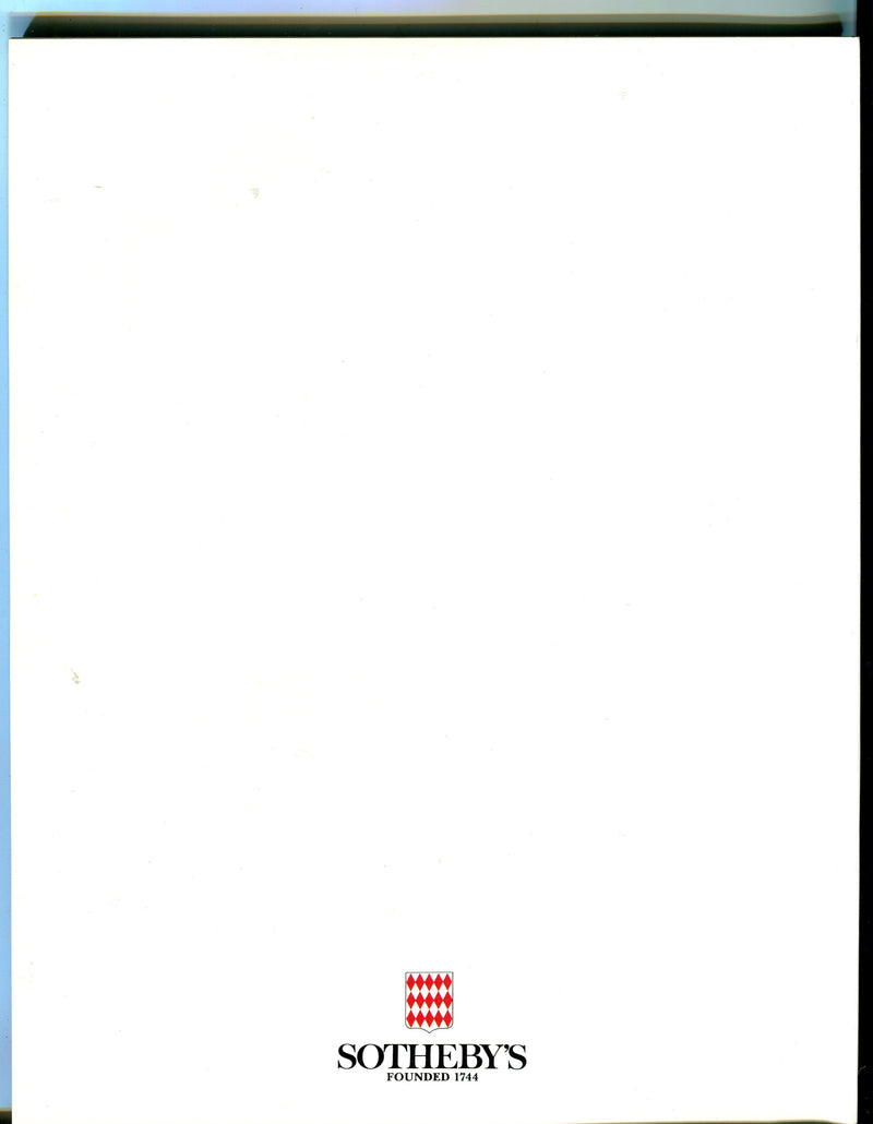 Sothebys Auction Catalog June 21 1992 Mobilier Europeen et Objets d'Art   - TvMovieCards.com