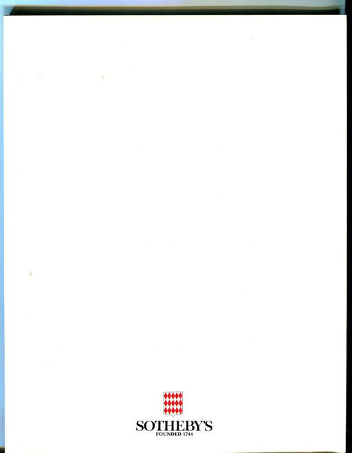 Sothebys Auction Catalog June 21 1992 Mobilier Europeen et Objets d'Art   - TvMovieCards.com