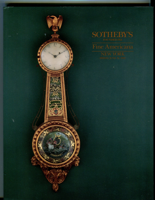 Sothebys Auction Catalog June 19 1992 Fine Americana Art Furniture   - TvMovieCards.com