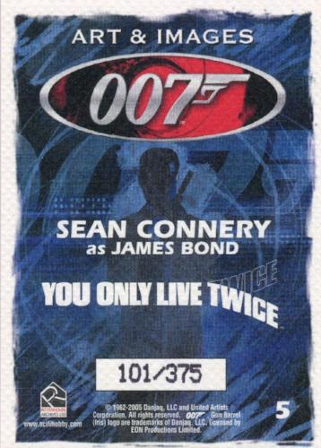 James Bond Dangerous Liaisons Art & Images of 007 Chase Card #5  101/375   - TvMovieCards.com