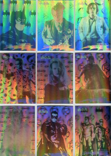 Batman Forever Hologram Chase Card Set 36 Hologram Cards Fleer Ultra 1995   - TvMovieCards.com