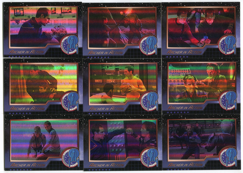Star Trek Enterprise Season Four 4 Archer in Action Chase Card Set AIA1-AIA9   - TvMovieCards.com