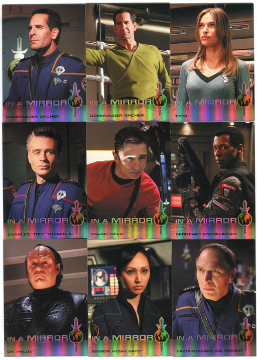 Star Trek Enterprise Season Four 4 In A Mirror Chase Card Set M1-M9   - TvMovieCards.com