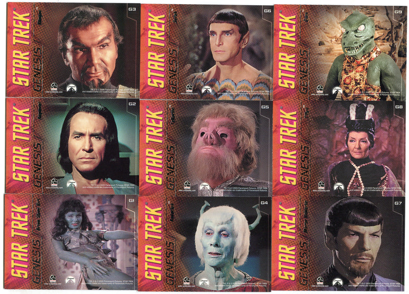 Star Trek Enterprise Season Four 4 Genesis Chase Card Set G1-G9   - TvMovieCards.com