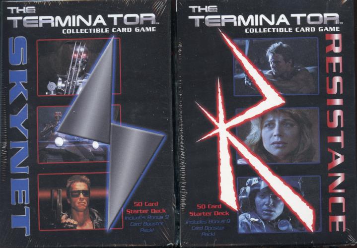 The Terminator CCG Starter Game Card Box 6 Theme Decks Skynet & Resistance - TvMovieCards.com