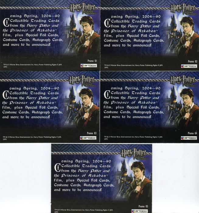 Harry Potter and the Prisoner of Azkaban Red Foil Promo Card Set 5 Cards   - TvMovieCards.com