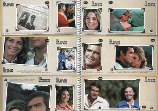Six Million Dollar Man 1 & 2 Steve and Jaimie Chase Card Set 9 Cards   - TvMovieCards.com