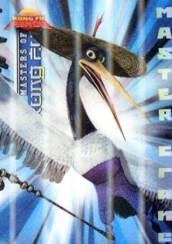 Kung Fu Panda Movie Masters of Kung Fu Lenticular Chase Card M-5 Crane   - TvMovieCards.com