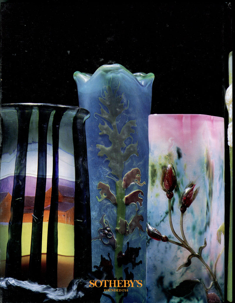 Sothebys Auction Catalog June 11 1992 Important Galle Glass   - TvMovieCards.com