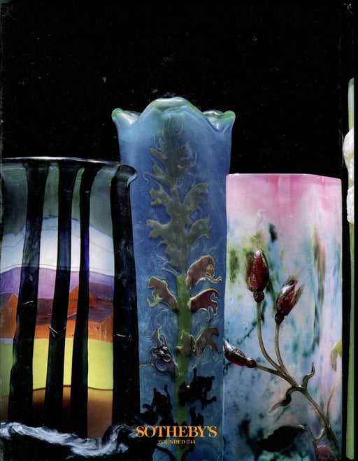 Sothebys Auction Catalog June 11 1992 Important Galle Glass   - TvMovieCards.com
