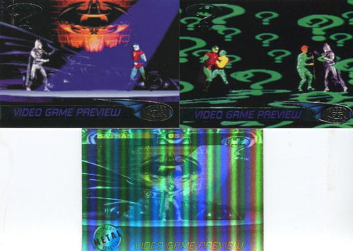 Batman Forever & Metal Acclaim Video Game Tips Chase Card Lot 3 Cards   - TvMovieCards.com