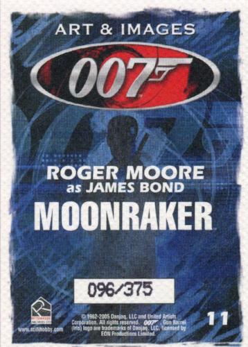 James Bond Dangerous Liaisons Art & Images of 007 Chase Card #11  096/375   - TvMovieCards.com