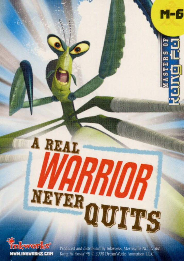 Kung Fu Panda Movie Masters of Kung Fu Lenticular Chase Card M-6 Mantis   - TvMovieCards.com