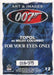 James Bond Dangerous Liaisons Art & Images of 007 Chase Card #12  018/375   - TvMovieCards.com
