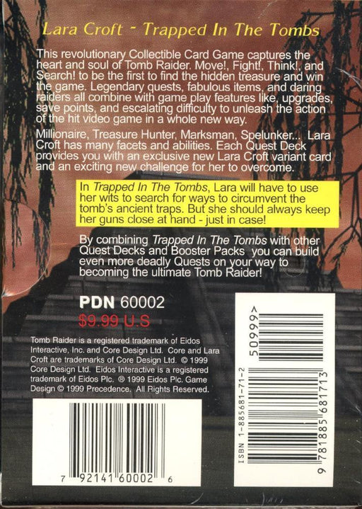 Tomb Raider CCG Starter Game Card Theme Deck Trapped in the Tombs Quest   - TvMovieCards.com