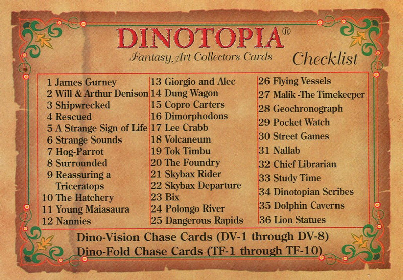 Dinotopia Base Card Set 72 Cards Collect-a-Card 1995   - TvMovieCards.com