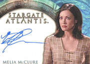 Stargate Atlantis Season One Melia McClure Autograph Card   - TvMovieCards.com