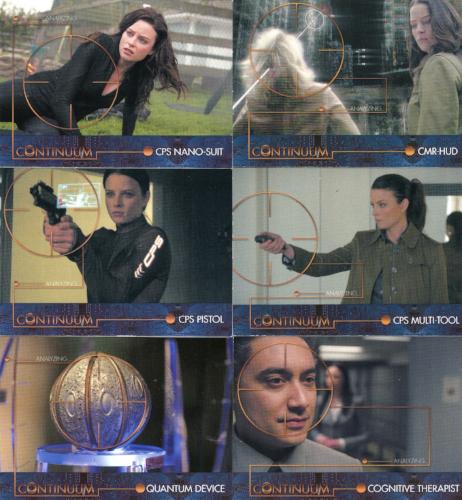 Continuum Seasons 1 & 2 Future Tech Chase Card Set 6 Cards T1 -T6   - TvMovieCards.com