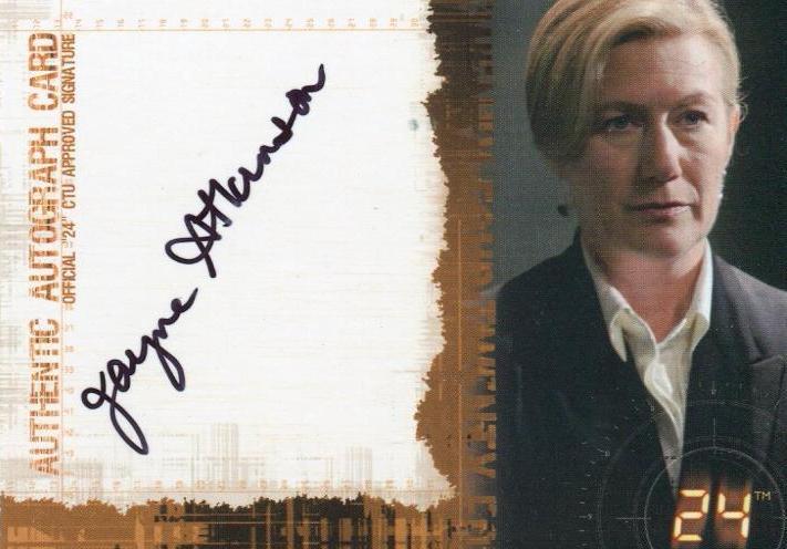 24 Twenty Four Season 5 Jayne Atkinson as Karen Hayes Autograph Card   - TvMovieCards.com