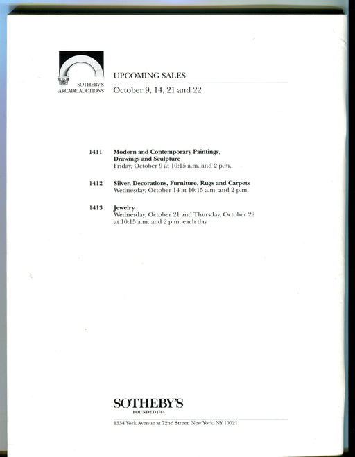 Sothebys Auction Catalog Sept 25 1992 American Paintings Drawings & Sculpture   - TvMovieCards.com