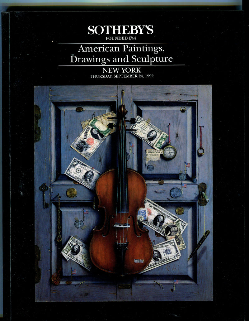 Sothebys Auction Catalog Sept 24 1992 American Paintings Drawings & Sculpture   - TvMovieCards.com