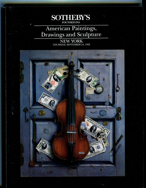 Sothebys Auction Catalog Sept 24 1992 American Paintings Drawings & Sculpture   - TvMovieCards.com