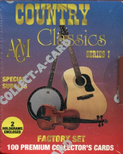 Country Classics Series One Factory Card Set 102 Cards Collect-a-Card 1992   - TvMovieCards.com