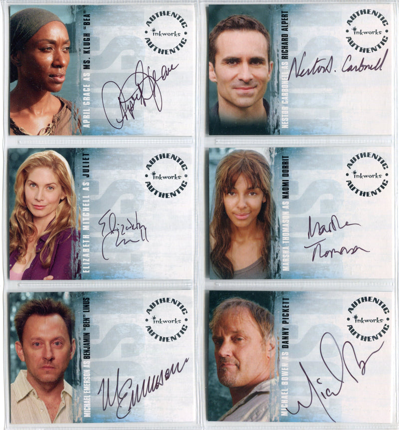 Lost Season 3 Three (10) Autograph Card Set A25-A34 Inkworks Elizabeth Mitchell - TvMovieCards.com