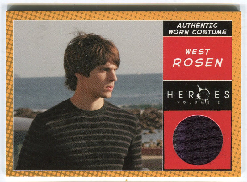 Heroes Volume 2 Nicholas D'Agosto West Rosen's Sweater Costume Card Topps 2008   - TvMovieCards.com