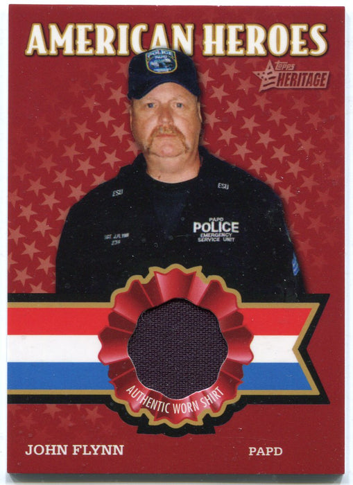 American Heritage Heroes Relics John Flynn PAPD AHR-JF Topps 2009   - TvMovieCards.com