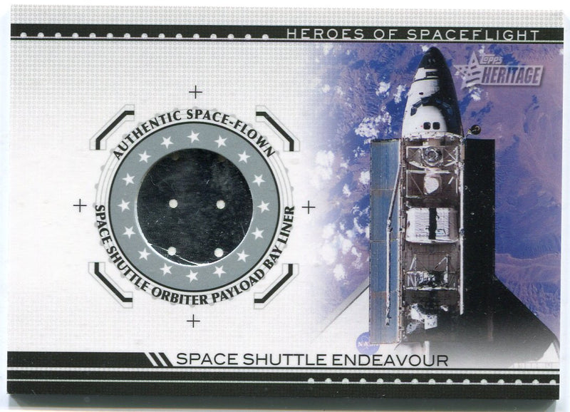 American Heritage Heroes HSFR-SSE5 Endeavour Space Shuttle Payload Liner Card   - TvMovieCards.com