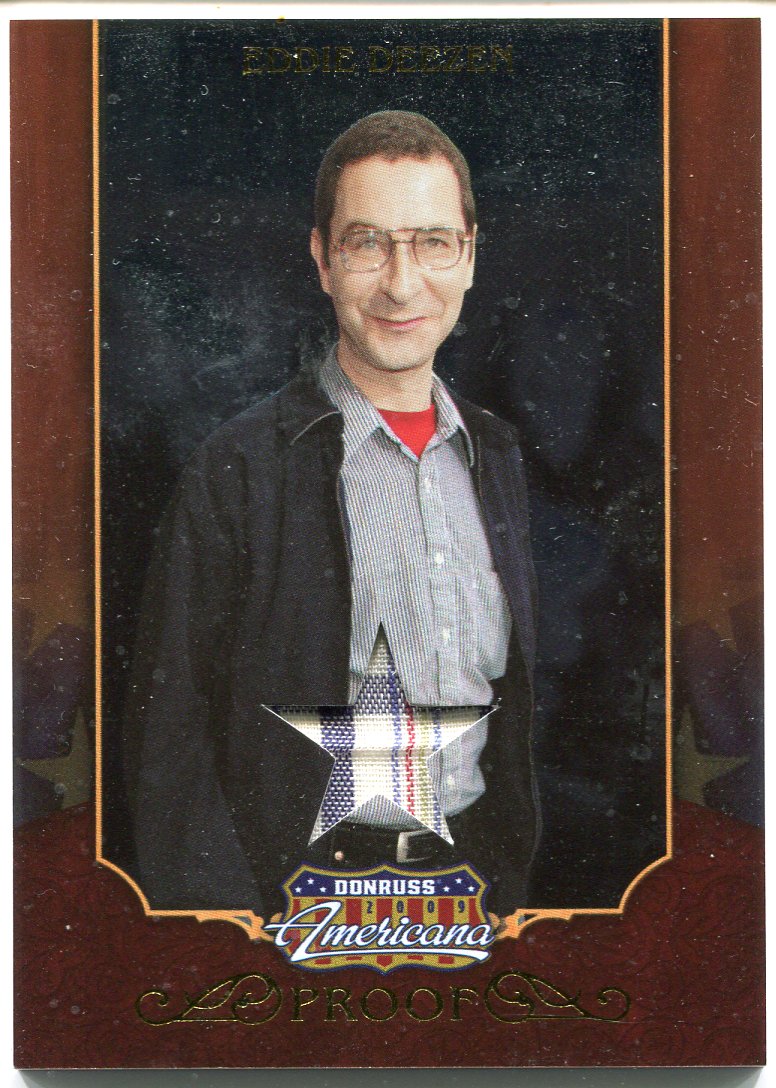 2009 Donruss Americana Gold Proof Materials Eddie Deezen #14 Costume Card   - TvMovieCards.com