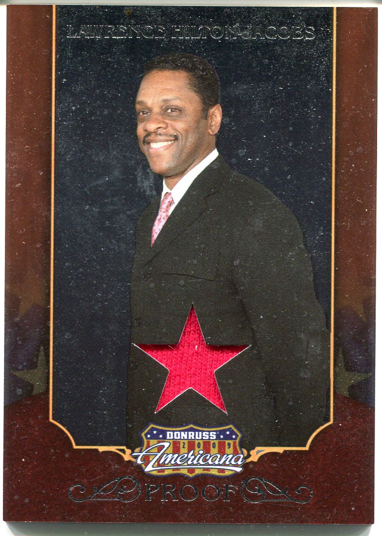 2009 Donruss Americana Silver Proof Lawrence Hilton-Jacobs #15 Costume Card   - TvMovieCards.com