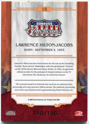 2009 Donruss Americana Silver Proof Lawrence Hilton-Jacobs #15 Costume Card   - TvMovieCards.com