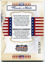 2008 Donruss Americana II Stars Material Brandon Molale #142 Costume Card   - TvMovieCards.com