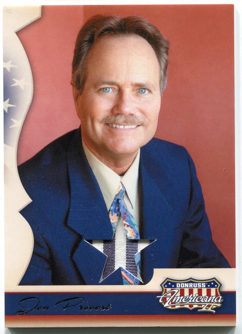 2008 Donruss Americana II Stars Material Jon Provost #269 Costume Card   - TvMovieCards.com