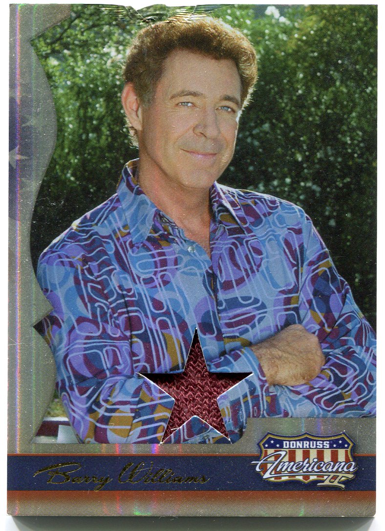2008 Donruss Americana II Star Material Barry Williams #243 Costume Card   - TvMovieCards.com