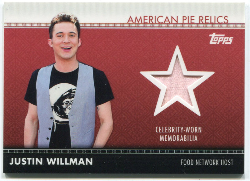 2011 American Pie Relics Justin Willman #APR-17 Costume Wardrobe Trading Card   - TvMovieCards.com