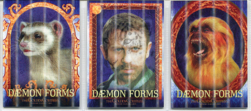 Golden Compass Daemon Form Chase Card Set DF1-DF3 Inkworks 2007   - TvMovieCards.com