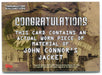 Terminator Salvation Movie John Connor's Jacket Costume Card Topps 2009   - TvMovieCards.com