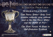 Harry Potter Goblet Fire Textbook Prop Card HP P8 #17/75   - TvMovieCards.com