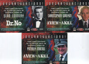 James Bond 40th Anniversary Costume Card Set Connery Walken Macnee CC1 - 3   - TvMovieCards.com