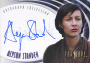 Farscape Through the Wormhole Alyson Standen Autograph Card A62   - TvMovieCards.com