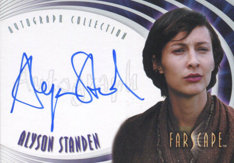 Farscape Through the Wormhole Alyson Standen Autograph Card A62   - TvMovieCards.com