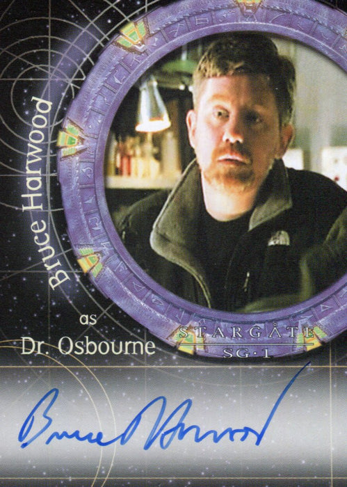 Stargate SG-1 Season Six Bruce Harwood as Dr. Osbourne Autograph Card A30   - TvMovieCards.com